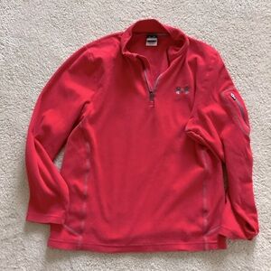 Under Armour Mens Fleece Pullover Shirt Jacket Logo Athletic Small